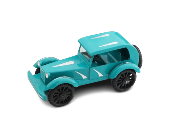 Cyan Vintage Car 2
